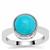 Turquoise Ring in Sterling Silver 3.15cts