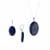 Sar-i-Sang Lapis Lazuli Set of Necklace and Earrings in Sterling Silver 80cts