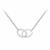 Necklace  in Rhodium Plated Sterling Silver
