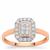 Canadian Diamonds Ring in 9K Rose Gold 0.34ct