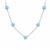 Sleeping Beauty Turquoise Necklace in Rhodium Flash Sterling Silver 9.30cts