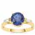 Nilamani Ring with White Zircon in 9K Gold 2.90cts