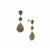 Black Diamond Earrings in 9K Gold 2.19cts