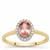 Tajik Spinel Ring with Diamonds in 18K Gold 1.09 cts