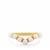 Freshwater Cultured Pearl Ring  in Gold Tone Sterling Silver (3mm)