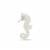 Lehrer Sea Horse Carvings White Chalcedony With Diamond 2.07cts