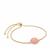 Peruvian Pink Opal Slider Bracelet in Gold Plated Sterling Silver 3.95cts
