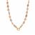 Kaori Freshwater Cultured Pearl Necklace with White Zircon in Gold Tone Sterling Silver (8 x 9mm)
