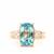 Aquamarine Ring with Diamond in 18K Gold 4.65cts