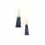 Sar-i-Sang Lapis Lazuli Earrings in Gold Tone Sterling Silver 23cts