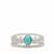 Hubei Turquoise Ring in Sterling Silver 1ct