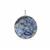 Blue Jasper Pendant in Sterling Silver 87.50cts