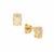 Ethiopian Opal Earrings in Gold Plated Sterling Silver 0.55ct