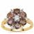 Burmese Pink Spinel Ring with White Zircon in 9K Gold 3.25cts