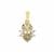 Csarite® Pendant with White Zircon in 9K Gold 1.65cts