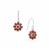 Nampula Garnet Earrings in Sterling Silver 3.85cts
