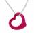 Pink Quartz Pendant Necklace in Sterling Silver 7.05cts