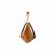 Yellow Tiger's Eye Pendant in Gold Tone Sterling Silver 23.55cts