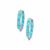 Sleeping Beauty Turquoise Earrings in Rhodium Flash Sterling Silver 3.45cts