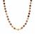 Bobonong Botswana Agate & White Zircon Gold Tone Sterling Silver Necklace 150.05cts