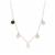 Exotic Gemstone Necklace in Rose Tone Sterling Silver 19.50cts
