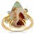 Aquaprase™, Aquaiba™ Beryl Ring with Diamond in 9K Gold 6.20cts