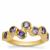 Tanzanite Ring in Gold Plated Sterling Silver 1.40cts