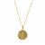 Necklace in Gold Tone Sterling Silver 3.40g