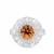Kaduna Canary Zircon Ring with Kaduna White Zircon in Sterling Silver 5.85cts