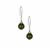 Green Phantom Quartz Earrings with White Topaz in Sterling Silver 7.70cts
