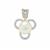 South Sea Cultured Pearl Pendant with White Zircon in 9K Gold (10mm)