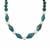 Freshwater Pearl Necklace with Chrysocolla in Sterling Silver (7x6 MM)