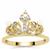 The Tiara White Pearl Ring with Diamond in 9K Gold 