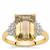 Bi Colour Tourmaline Ring with Diamonds in 18K Gold 4.85cts