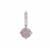 TheiaCut™ Lavender Quartz Pendant with White Zircon in Sterling Silver 2cts