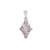 Andhra Pradesh Spinel Pendant with White Zircon in Sterling Silver 1.56cts
