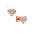 Pink Diamonds Earrings in 9K Rose Gold 0.33cts