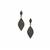 Black Diamonds Earrings in 9K Gold 1.14cts