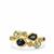 Nigerian Blue, Green Sapphire Ring with Aquaiba™ Beryl in 9K Gold 1.30cts