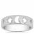 Moon and Stars Sterling Silver Ring 