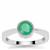 Sakota Emerald Ring in Sterling Silver 0.80ct