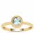 Ratanakiri Blue Zircon Ring in Gold Plated Sterling Silver 0.75ct