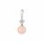 Morganite Pendant with White Topaz in Sterling Silver 4.57cts