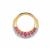 Montepuez Ruby Pendant with White Zircon in 9K Gold 1.30cts