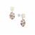 Ethiopian Opal Earrings with Multi Gemstone in Sterling Silver 3.30cts