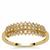 Golden Ivory Diamonds Ring in 9K Gold 0.54ct