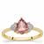 Tajik Spinel Ring with Diamond in 18K Gold 1.17cts