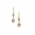 Idar Pink Morganite Earrings in 9K Gold 2.45cts