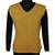 Destello Knitted V Neck Sweater Top 100% Cotton (Choice of 3 Sizes) (Yellow)
