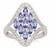 Tanzanite Ring in Sterling Silver 1.30cts